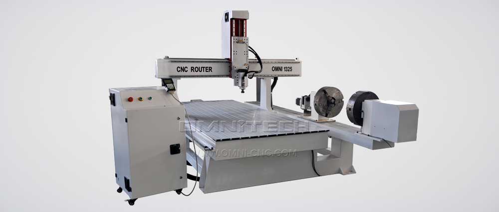 1325 with Rotary Device - 4 Axis Linkage CNC Router