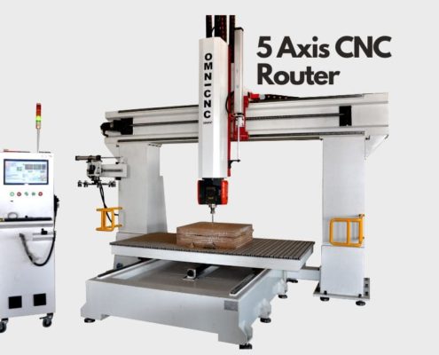 5 Axis CNC Router 2 495x400 - Défonceuses CNC OMNI à 5 axes : Puissance et précision pour les professionnels de l'industrie